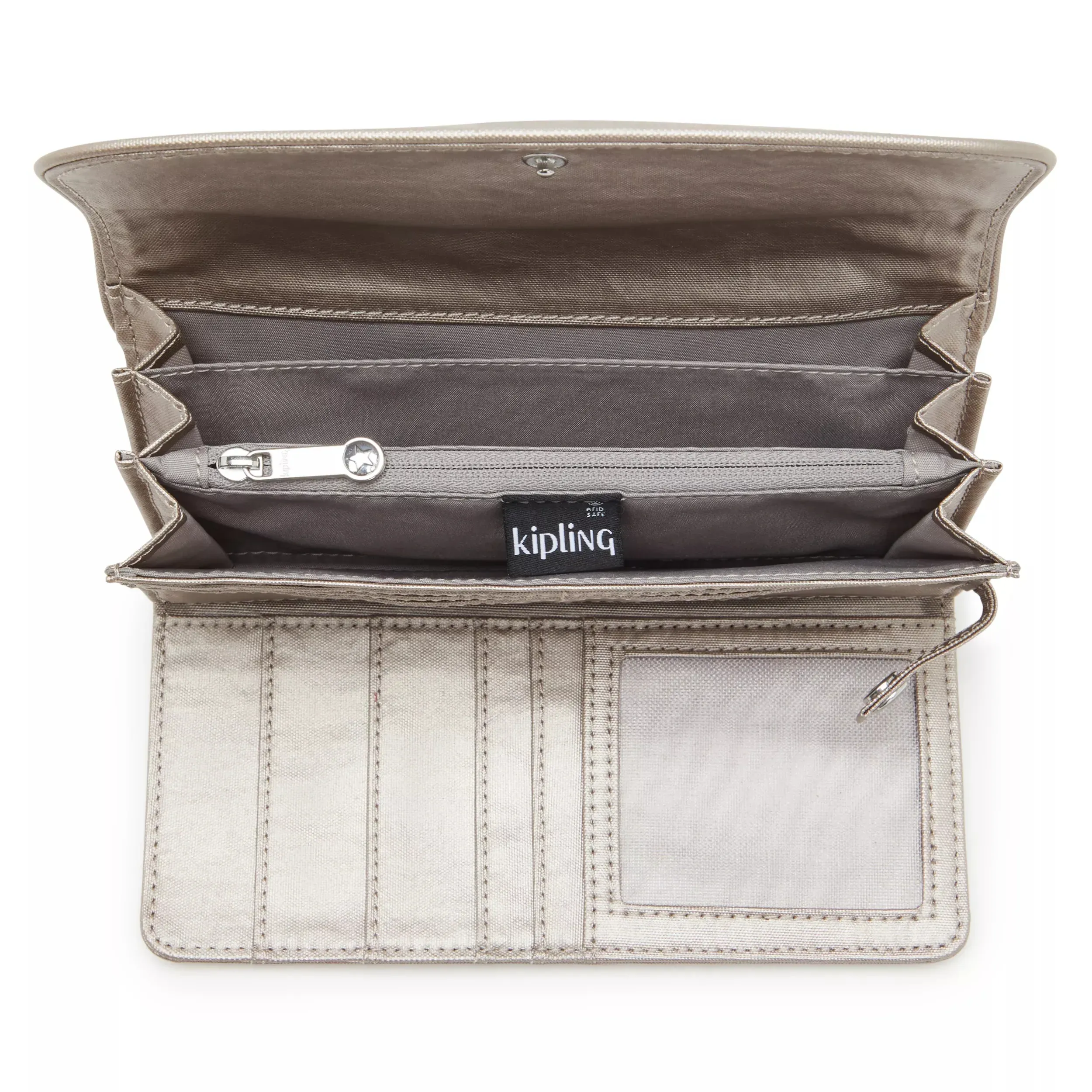 Money Land Metallic Snap Wallet